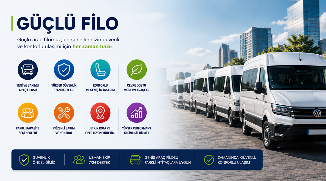 istanbul personel taşımacılığı firması güçlü filo