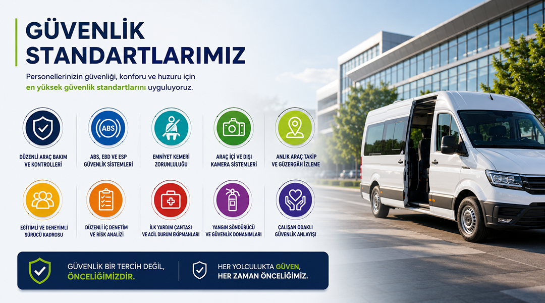 istanbul personel taşımacılığı firması güvenlik standartı